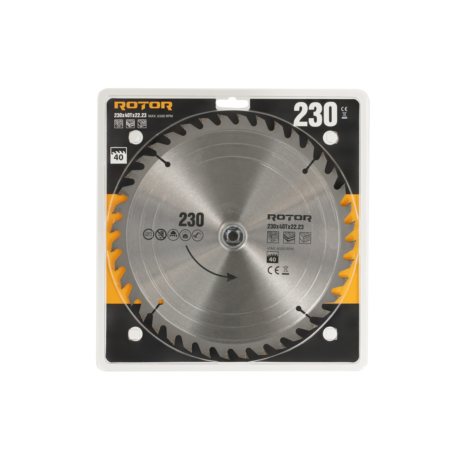230X22.23 40T disc de taiat lemnul ROTOR Innovative ReliableTools