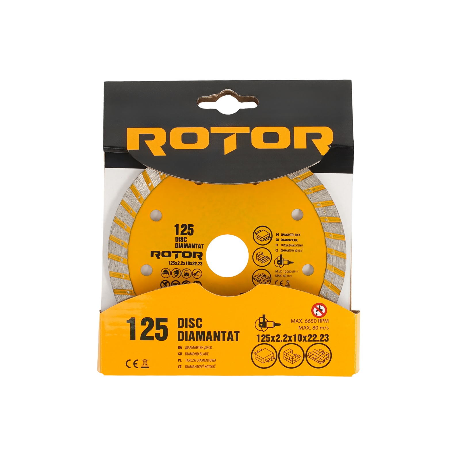 DISC DIAMANTAT 125x2.2 x10x22.23 Turbo Rotor Innovative ReliableTools