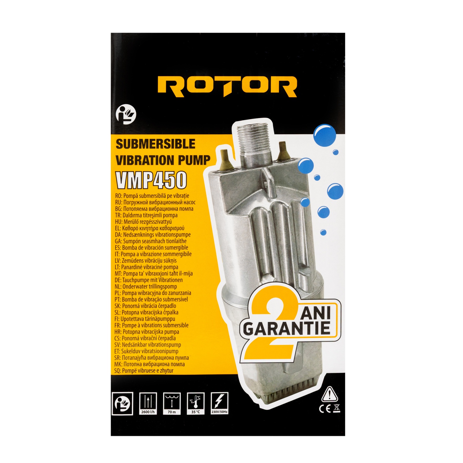 Pompa pe vibratie Rotor VMP450 Innovative ReliableTools