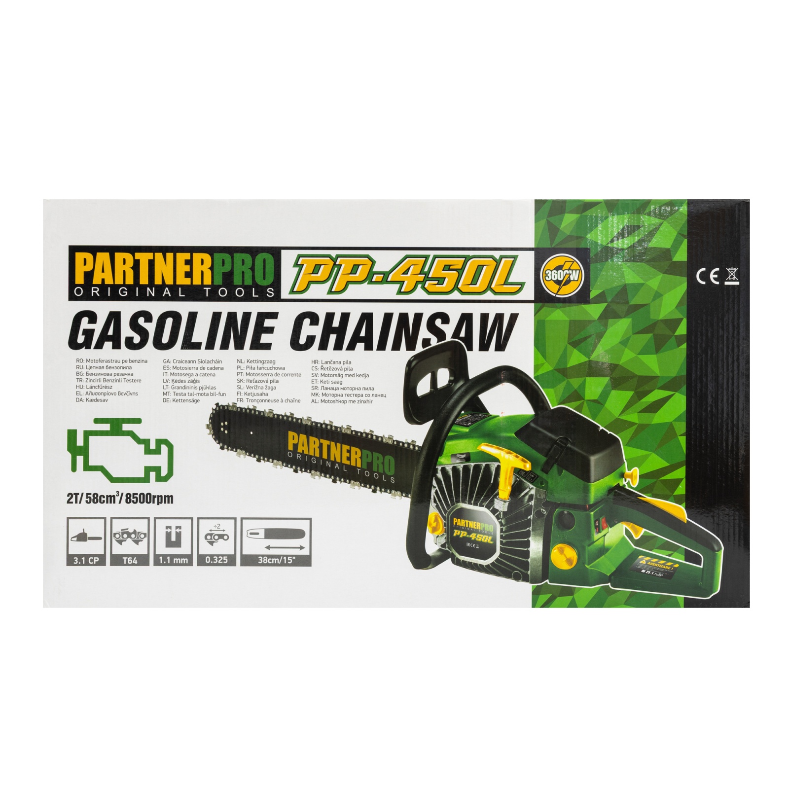 PP-450L drujba pe benzina PARTNER PRO Innovative ReliableTools