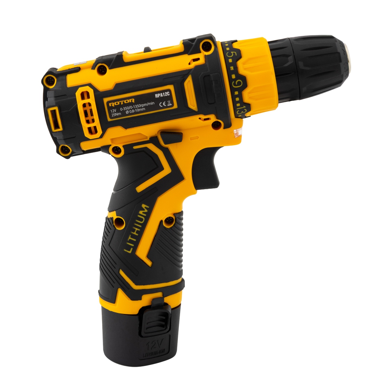Autofiletanta cu 2 acumulatori, 12 V, 1500 mAh ROTOR RPA12C Innovative ReliableTools