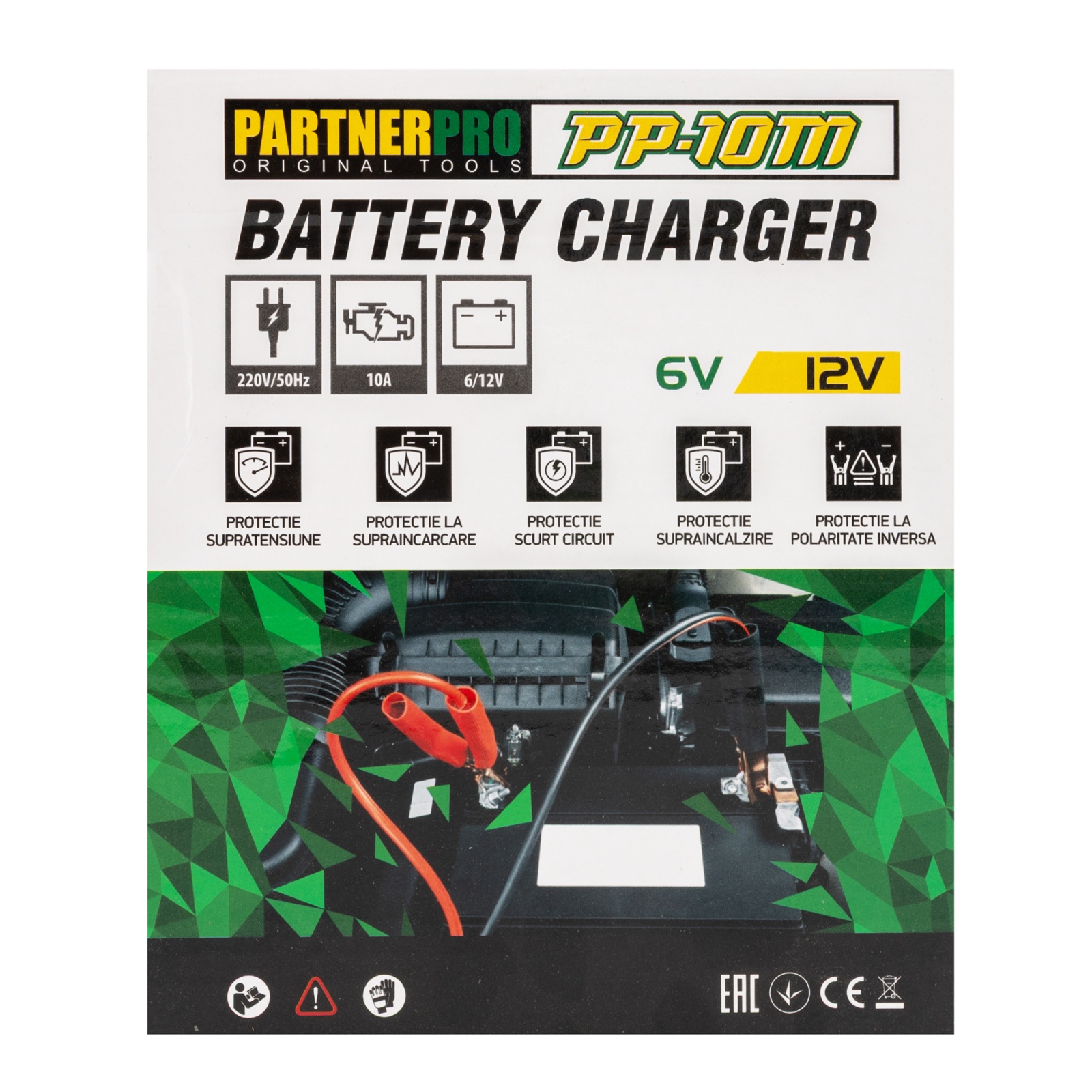 Redresor auto PARTNER PRO PP-10M, 6/12 V, 220 V Innovative ReliableTools