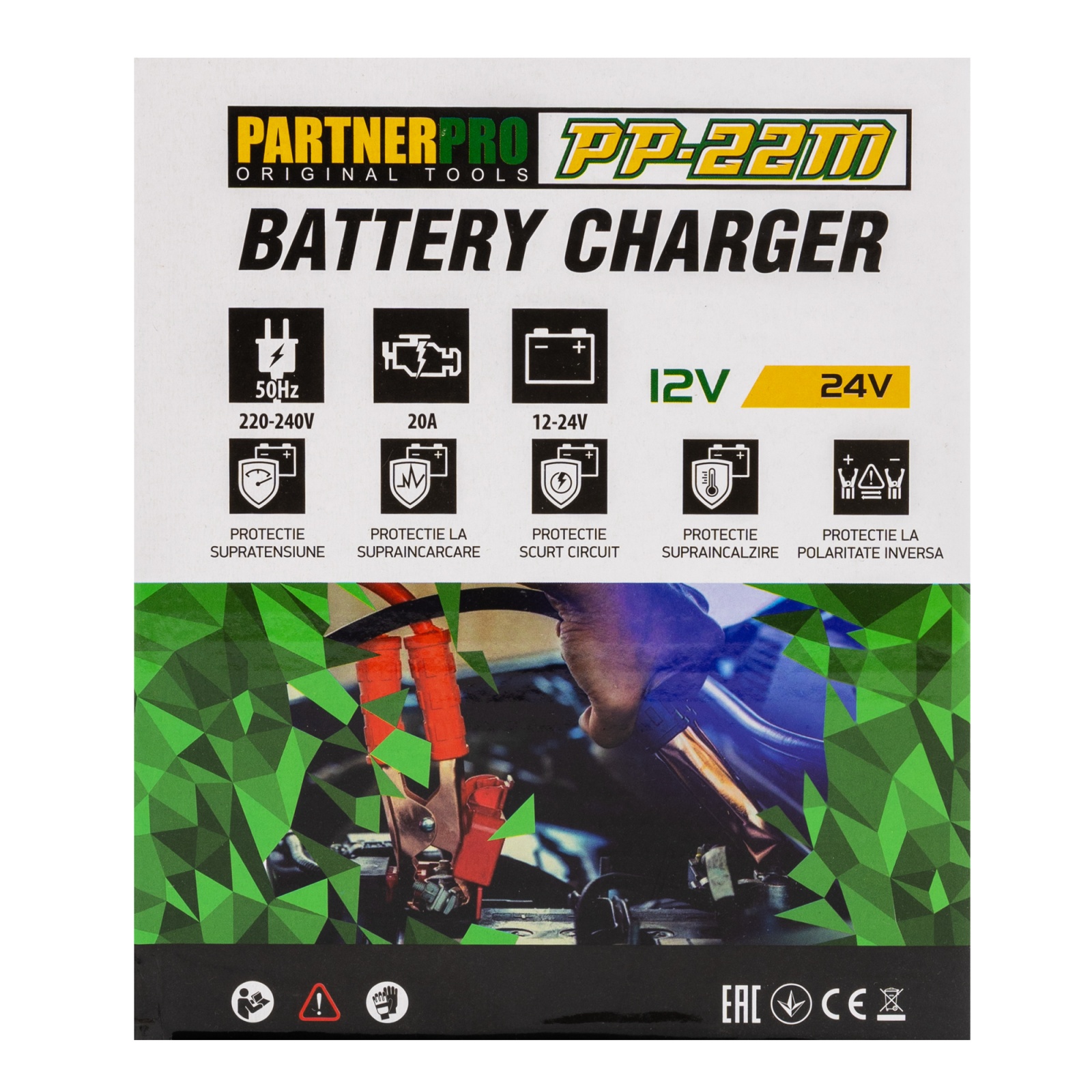 Redresor auto PARTNER PRO PP-22M, 12/24 V, 220 V Innovative ReliableTools