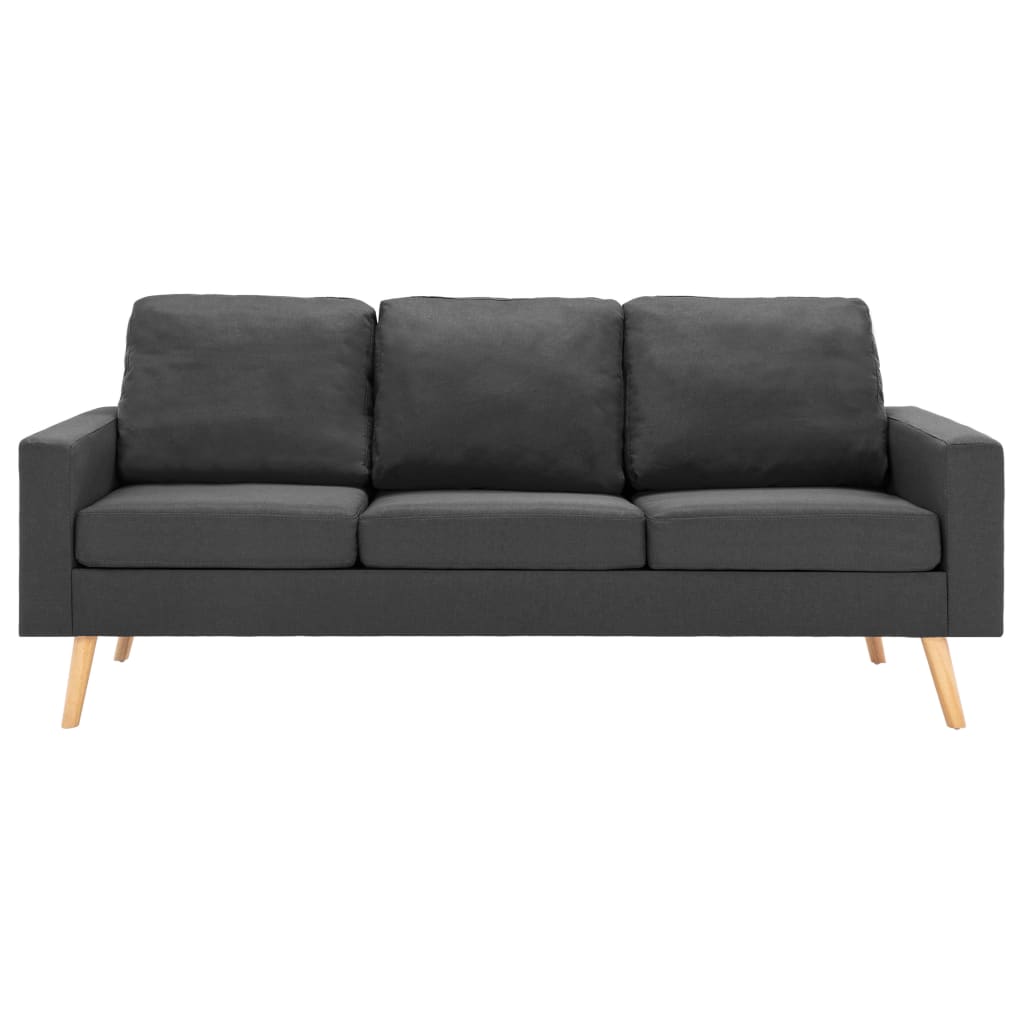 Canapea cu 3 locuri, gri închis, material textil GartenMobel Dekor