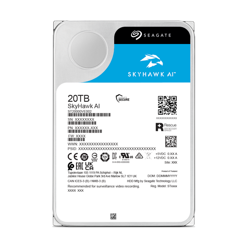 Hard disk 20TB - Seagate Surveillance SKYHAWK AI ST20000VE SafetyGuard Surveillance