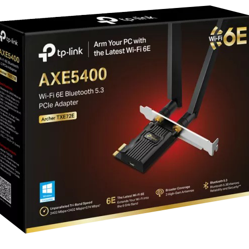Placa de retea TP-Link Archer TXE72E Tri-Band Wi-Fi 6E Bluetooth 5.3 - TP-LINK ArcherTXE72E SafetyGuard Surveillance
