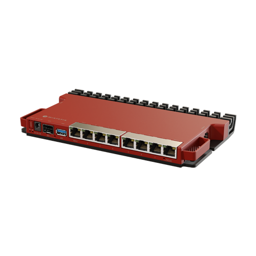 Router 8 porturi Gigabit, 1 port PoE IN, 1 port PoE Out, SFP 2.5G, NAND, USB, 1U - MikroTik L009UiGS-RM SafetyGuard Surveillance