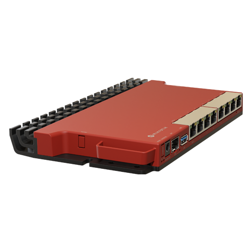 Router 8 porturi Gigabit, 1 port PoE IN, 1 port PoE Out, SFP 2.5G, NAND, USB, 1U - MikroTik L009UiGS-RM SafetyGuard Surveillance