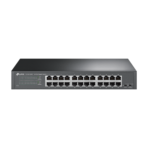 Switch 24 porturi RJ45 Gigabit, Unmanaged, 1U - TP-Link TL-SG1024D SafetyGuard Surveillance