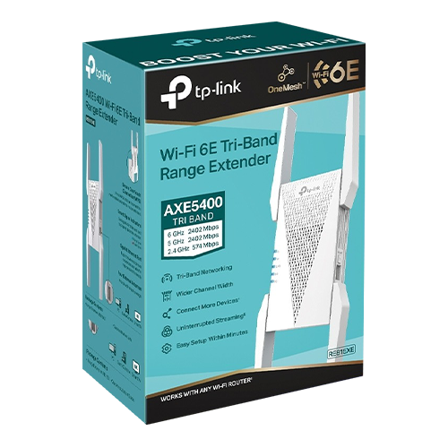 Wireless Range Extender TP-LINK RE815XE AXE5400, Tri Band - TP-LINK RE815XE SafetyGuard Surveillance