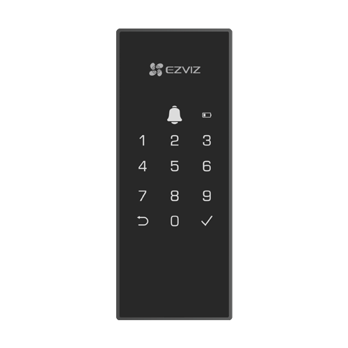 Yala inteligenta, Wi-Fi, sonerie incorporata, verificare status inchidere, alarma anti-furt - EZVIZ CS-DL03(WP)-Black SafetyGuard Surveillance
