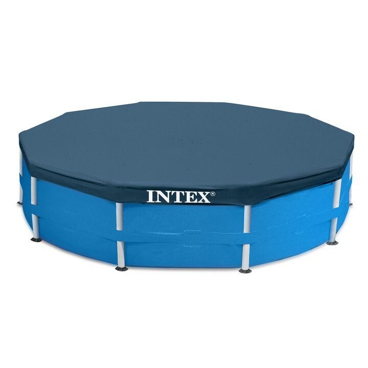 Prelata rotunda pentru piscina Intex 28031, D366xH25 cm, PVC, bleumarin Household NewTrend