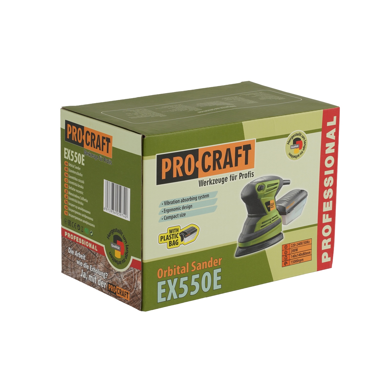 Masina de slefuit excentrica, 200W ProCraft EX550E Innovative ReliableTools