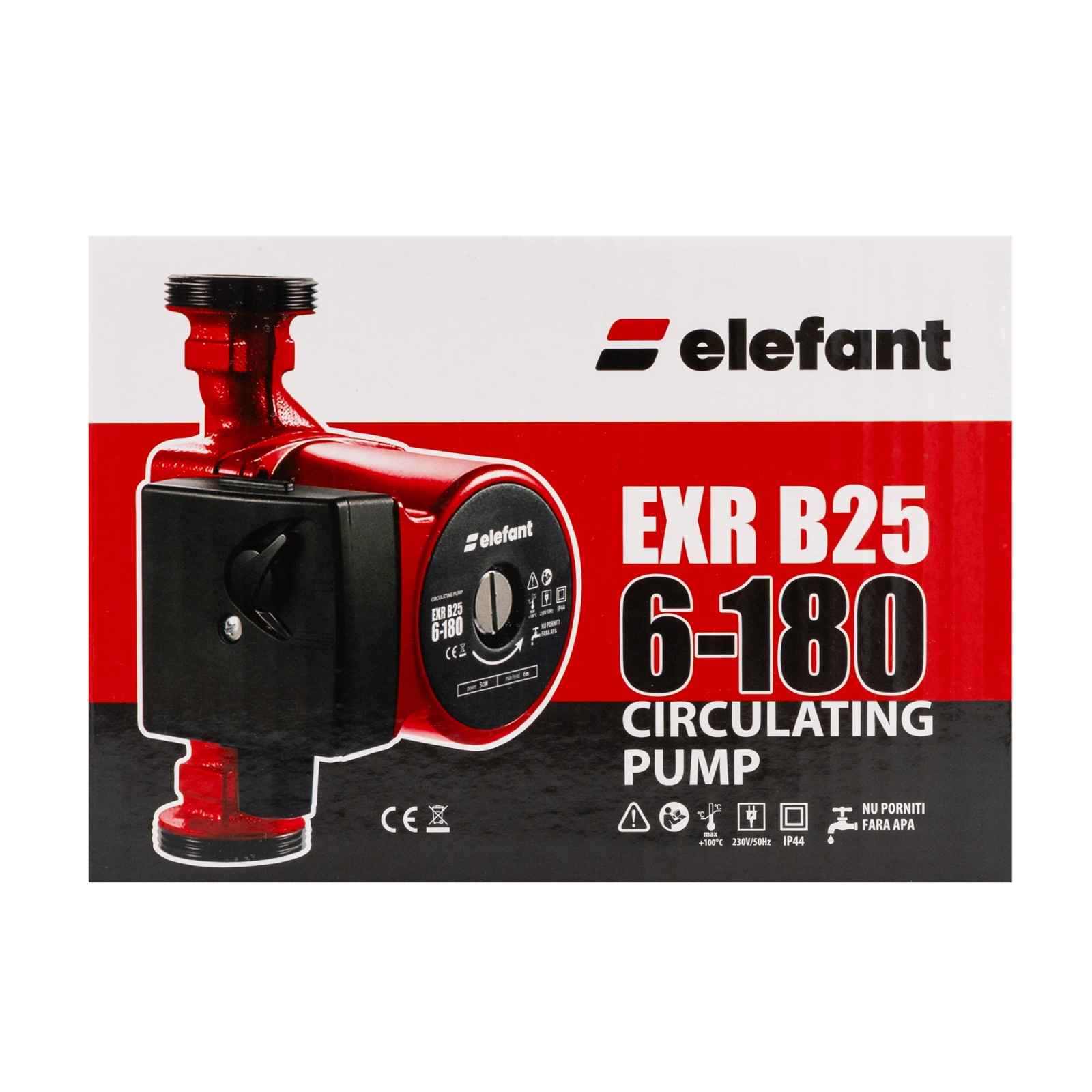 Pompa de recirculare Elefant EXR B25 6G-180, 50W , Panou de control Innovative ReliableTools