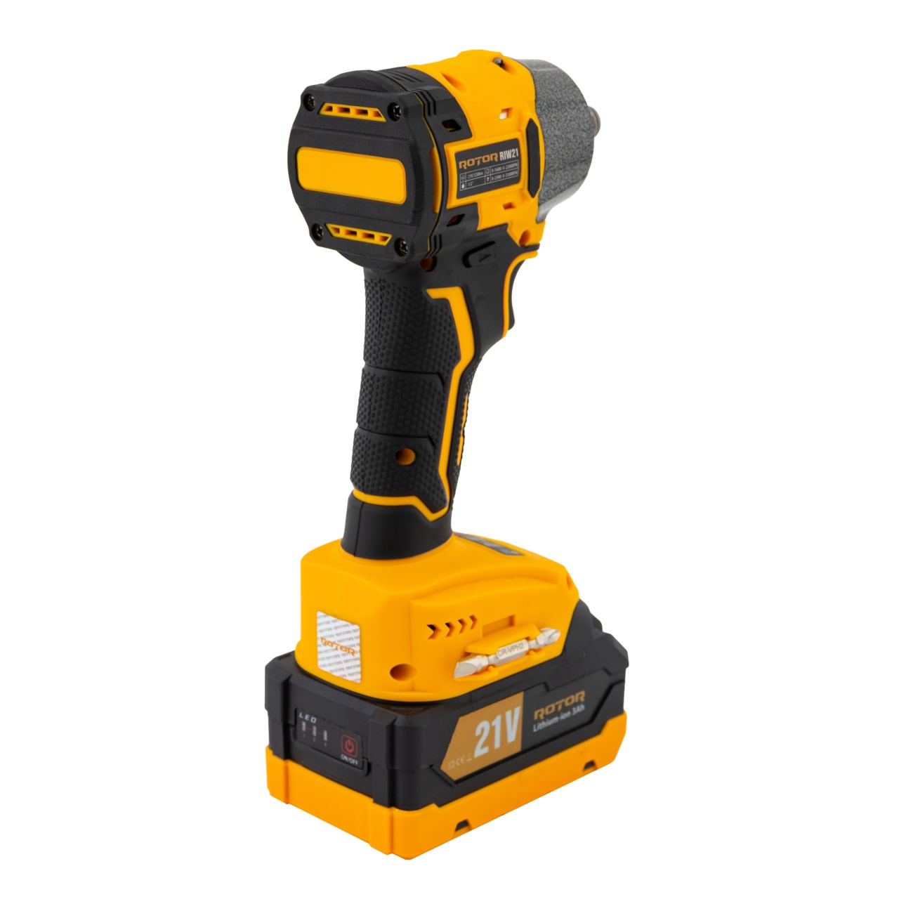 Autofiletanta cu impact pe acumulator ROTOR RIW21, 21 V /3 Ah, 320 Nm 2200 rot/min, 3300 BPM Innovative ReliableTools