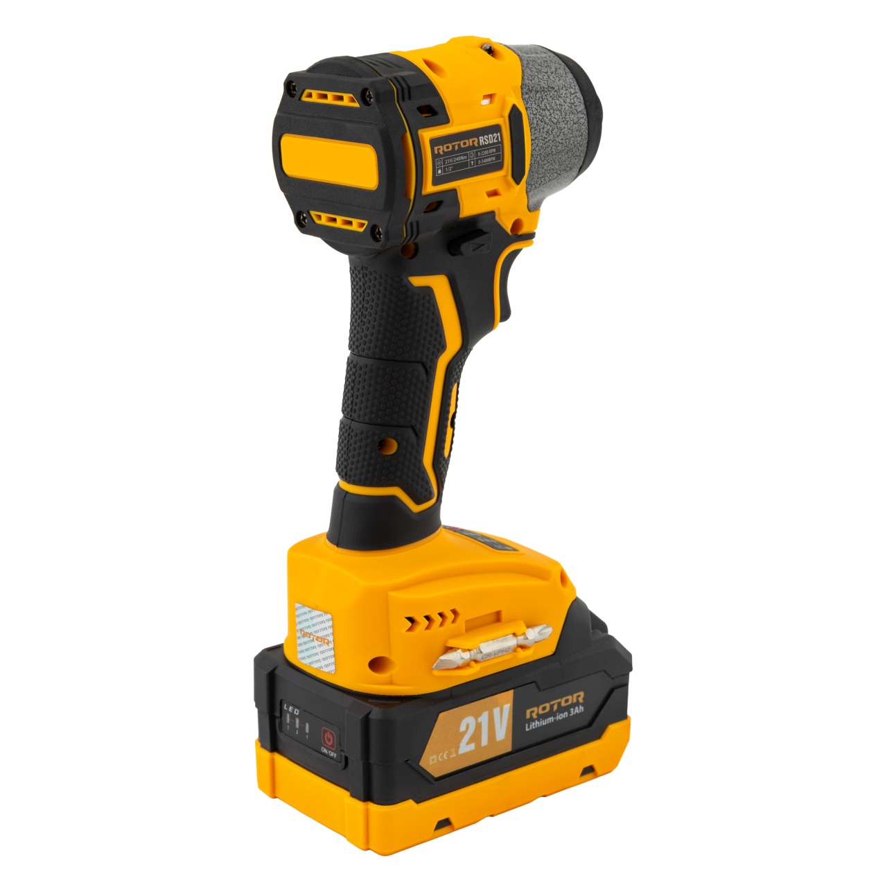 Autofiletanta cu impact pe acumulator ROTOR RSD21, 21 V /3 Ah, 240 Nm,2200 rot/min, 3400 BPM Innovative ReliableTools