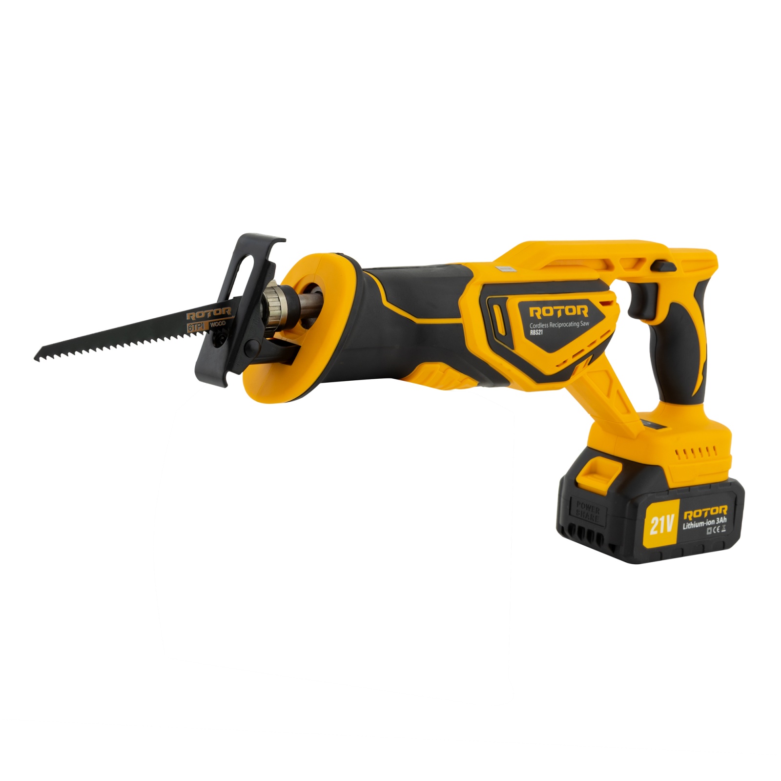 Fierastrau tip sabie cu acumulator ROTOR RBS21, 21 V/3 Ah, 750 W, 2900 rot/min Innovative ReliableTools