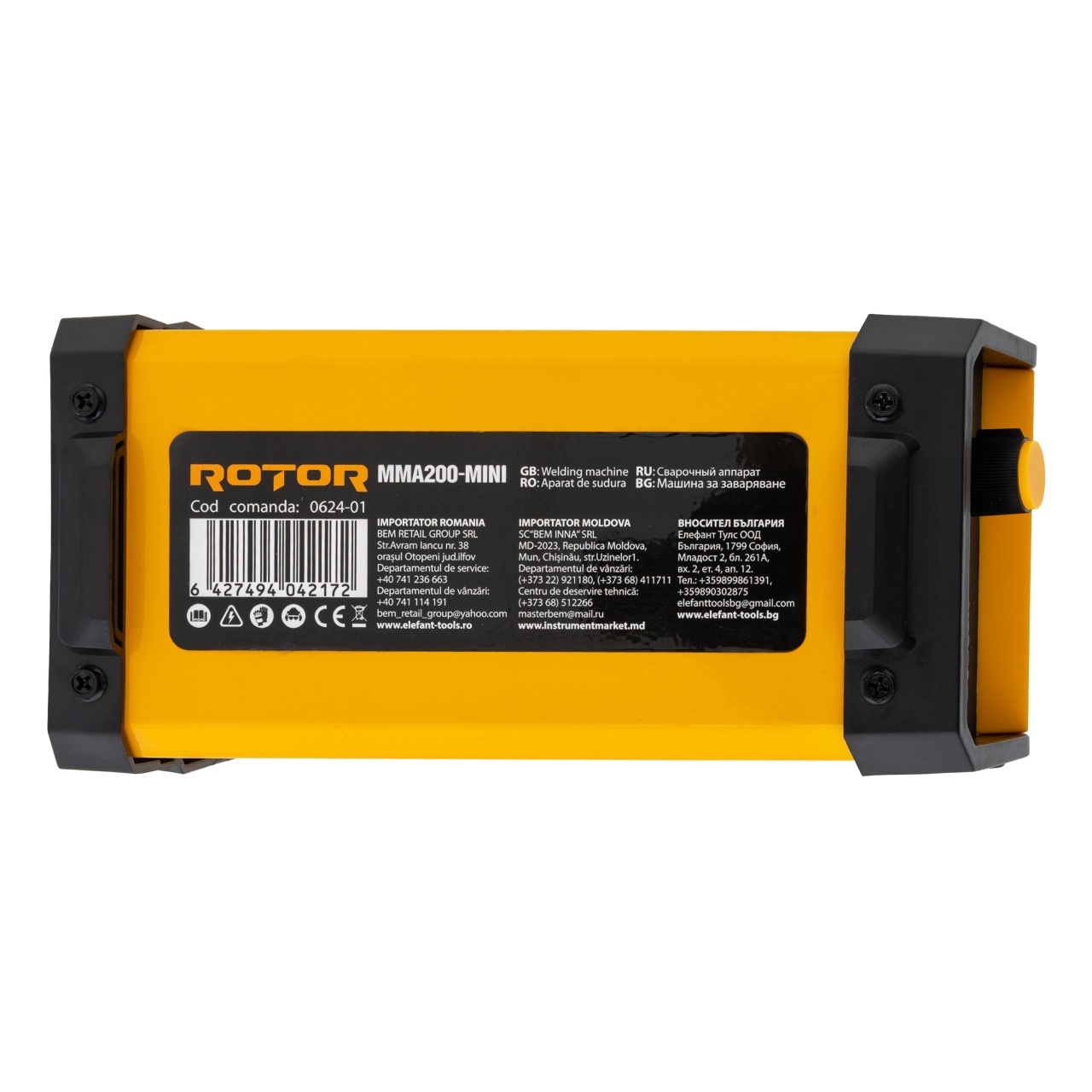 Aparat de sudura LCD Color ROTOR MMA200-MIN, 200 A Innovative ReliableTools