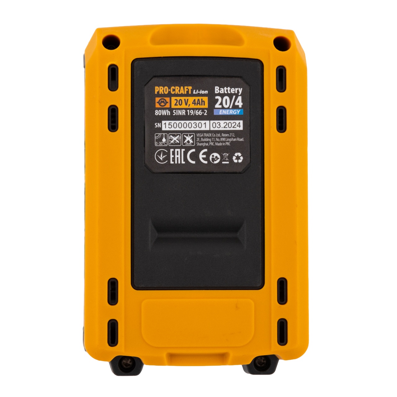 Acumulator PROCRAFT ENERGY 20V, 4Ah, LI-ION Innovative ReliableTools