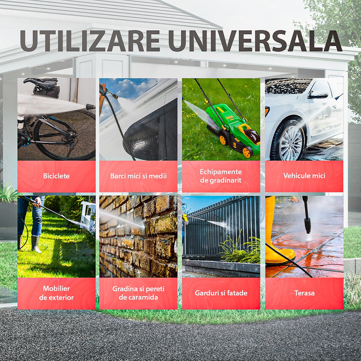 Aparat de spalat cu presiune ELEFANT E-90P-D, 1600 W, 480l/h, 90bar, lungime furtun 5 m Innovative ReliableTools