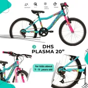 Bicicleta Copii DHS Plasma - 20 Inch, Albastru Ultimate FactoryBikes
