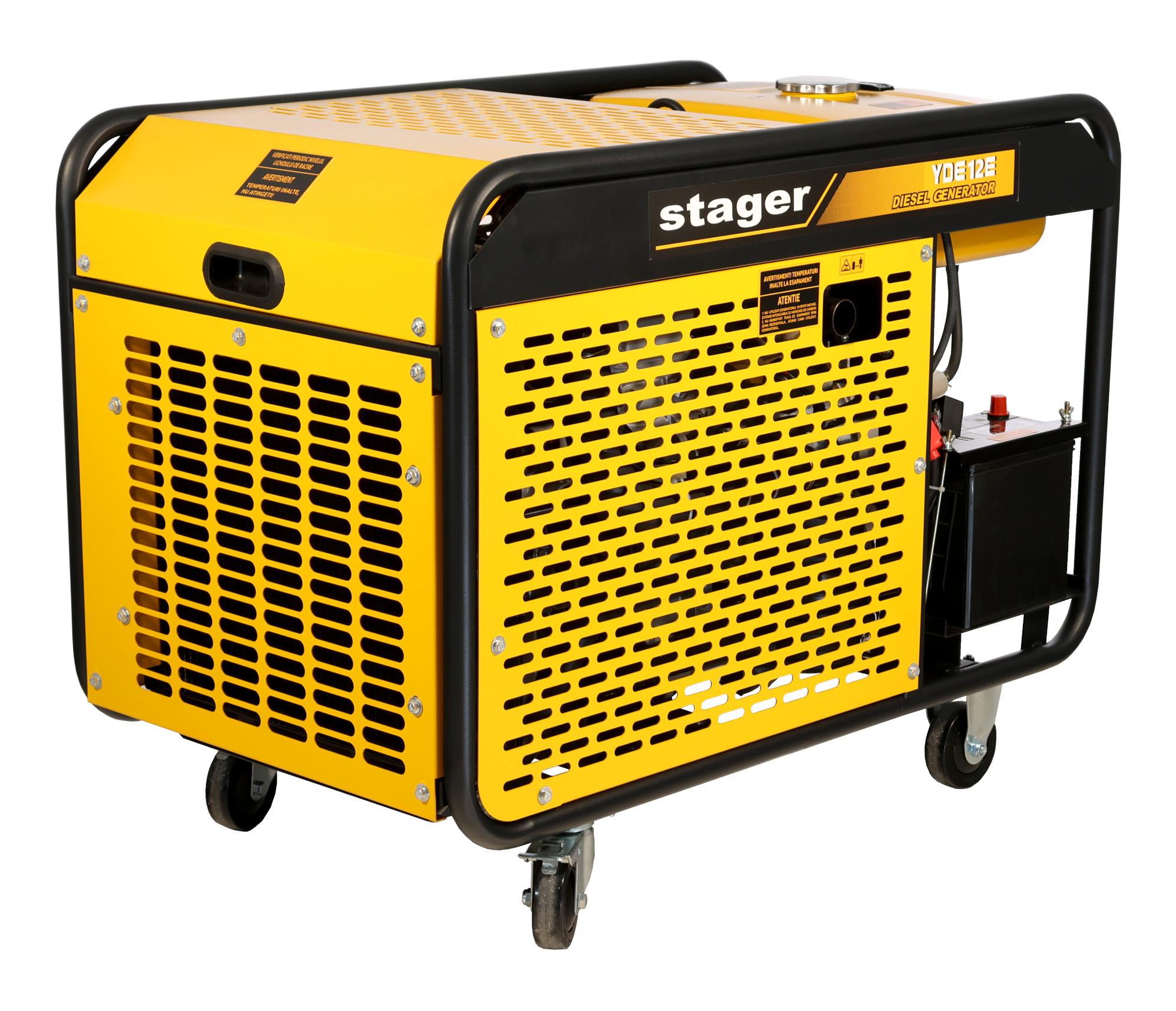 Stager YDE12E Generator open-frame 10kVA, 39A, 3000rpm, monofazat, diesel, pornire electrica ProAdvanced PowerfulTools
