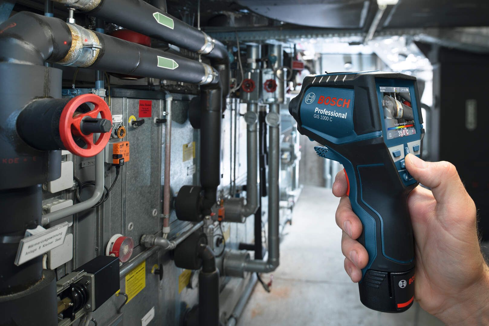 Bosch GIS 1000C (solo) Termodetector -40C/+1000C, precizie 2% fara acumulator in set ProAdvanced PowerfulTools