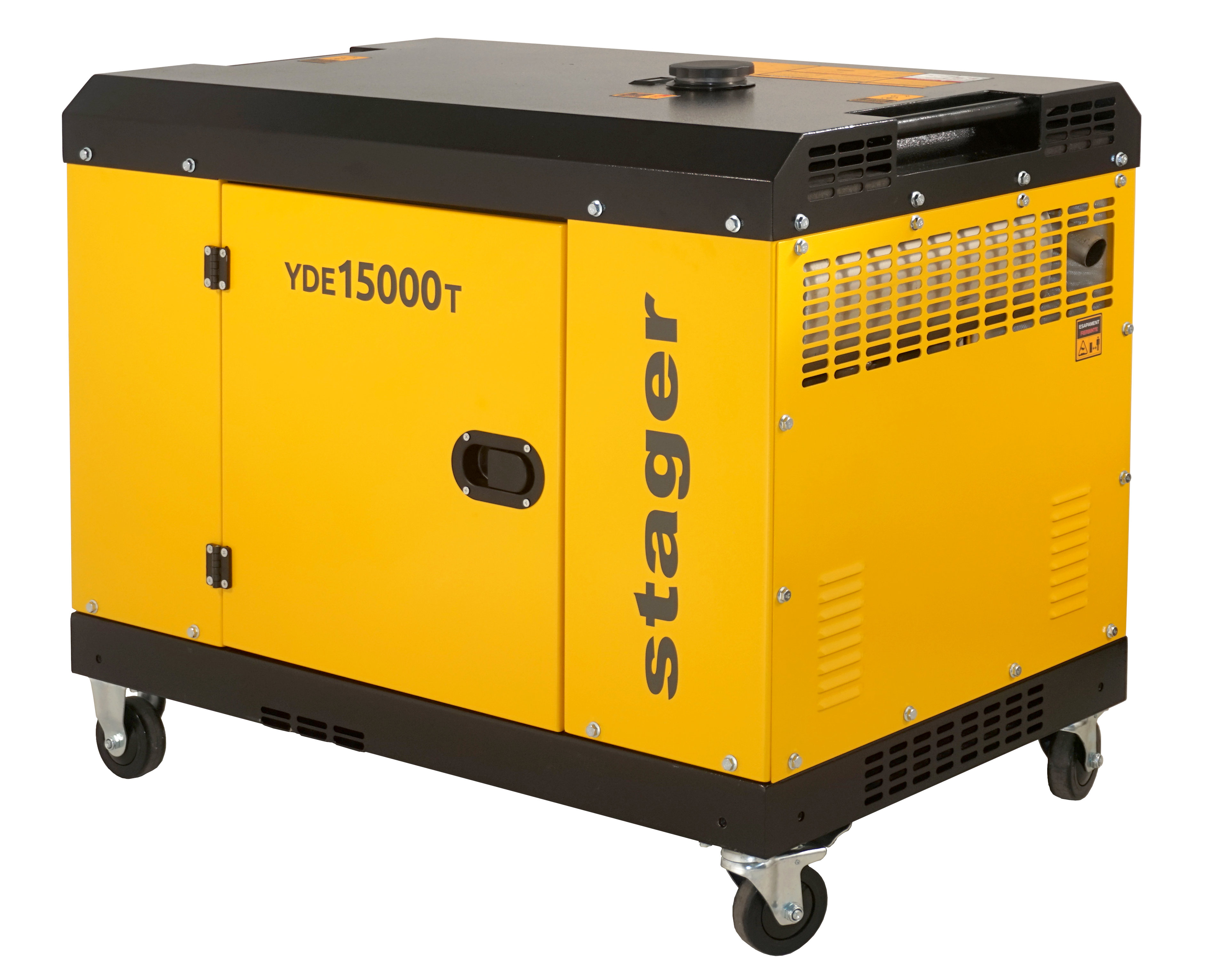 Stager YDE15000T Generator insonorizat 12kVA, 48A, 3000rpm, monofazat, diesel, pornire electrica ProAdvanced PowerfulTools