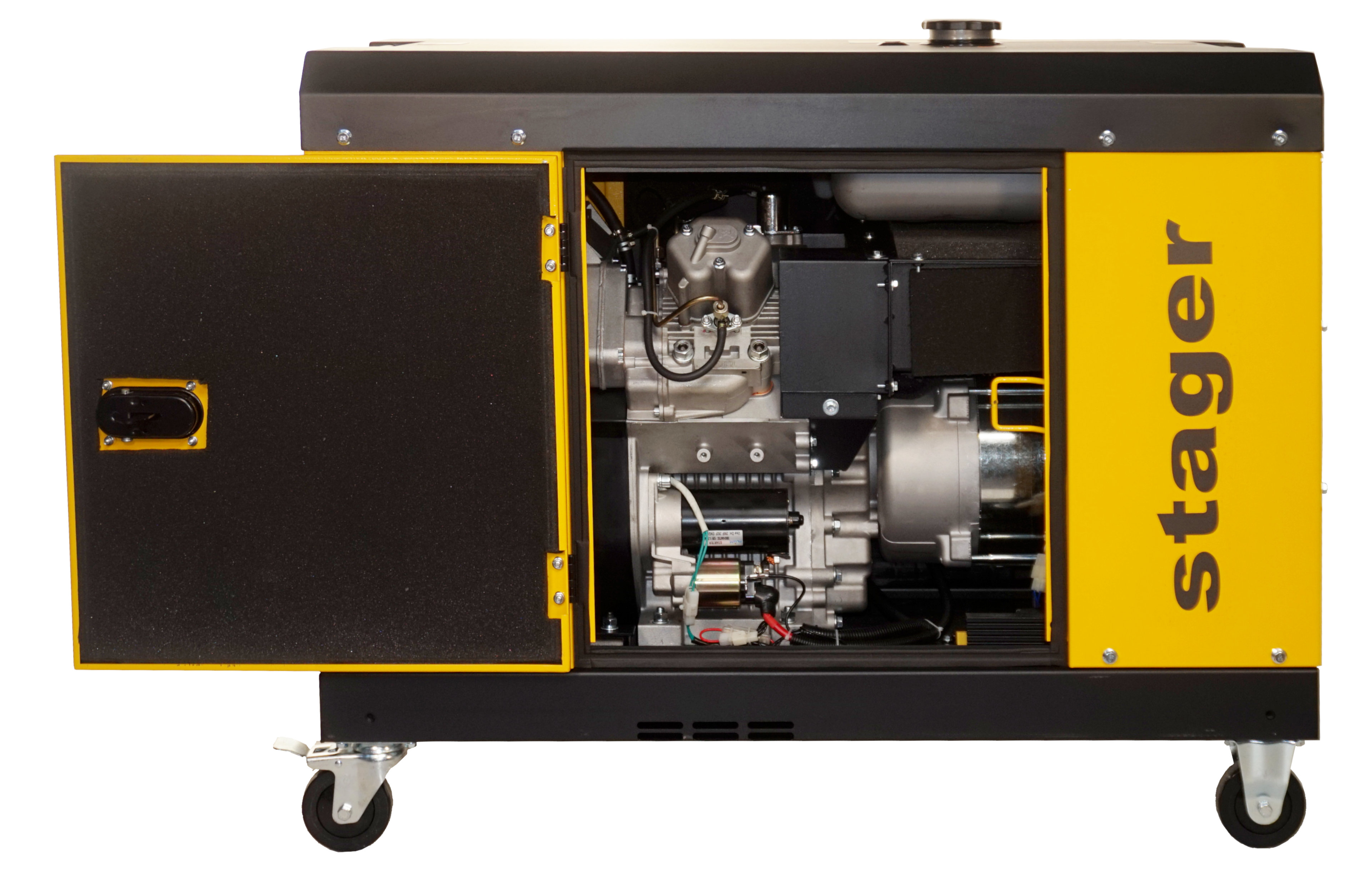 Stager YDE15000T3 Generator insonorizat 14kVA, 19A, 3000rpm, trifazat, diesel, pornire electrica ProAdvanced PowerfulTools