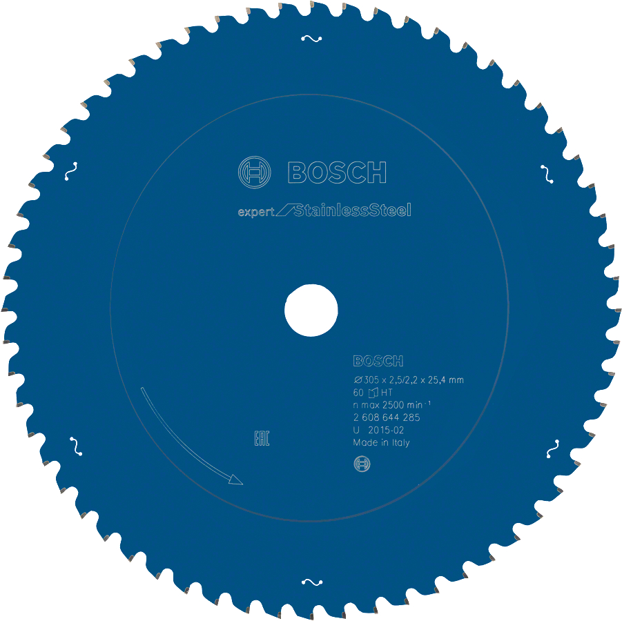 Bosch Panza ferastrau circular Expert for Stainless Steel, 305x25.4x2.5mm, 60T ProAdvanced PowerfulTools