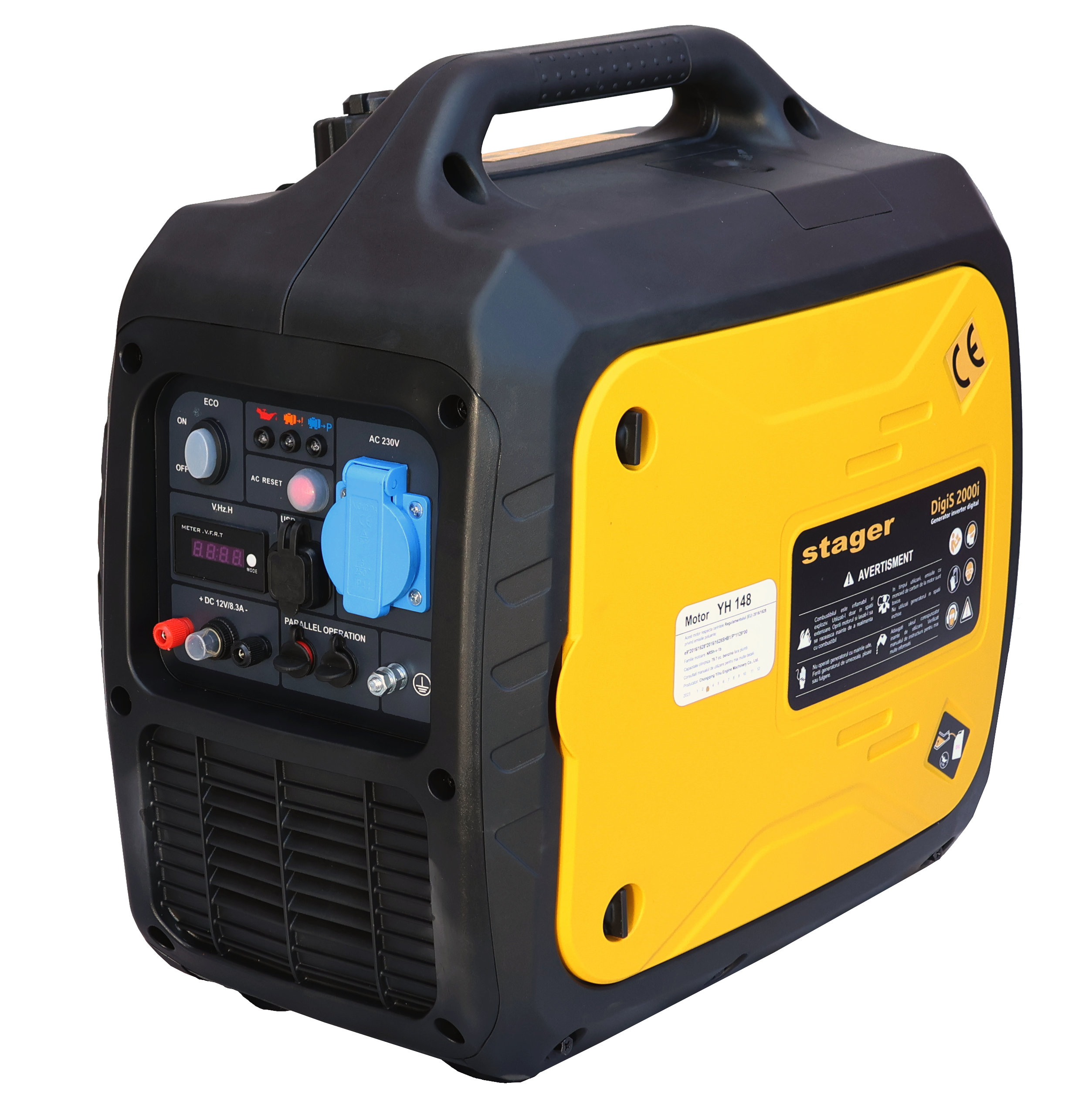 Stager DigiS 2000i Generator digital invertor insonorizat 2kW, monofazat, benzina, autonomie pana la 17h ProAdvanced PowerfulTools