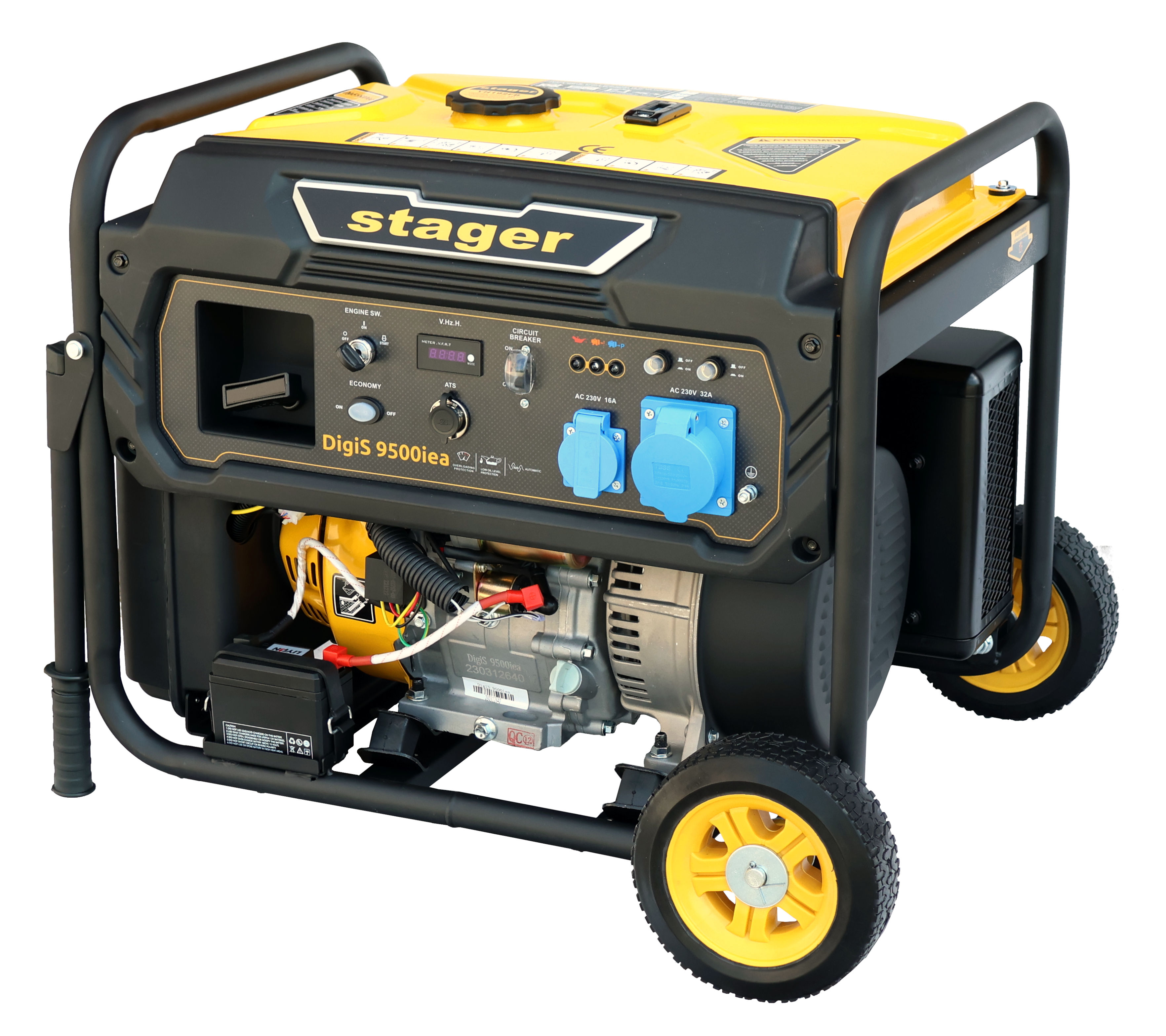 Stager DigiS 9500iea Generator digital invertor open-frame 9.5kW, monofazat, benzina, optional automatizare, autonomie pana la 16h ProAdvanced PowerfulTools