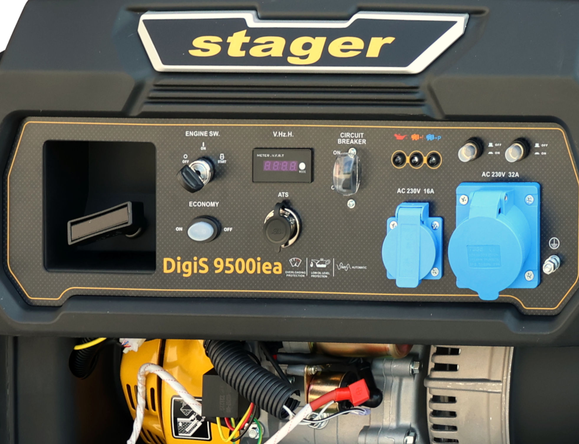 Stager DigiS 9500iea Generator digital invertor open-frame 9.5kW, monofazat, benzina, optional automatizare, autonomie pana la 16h ProAdvanced PowerfulTools