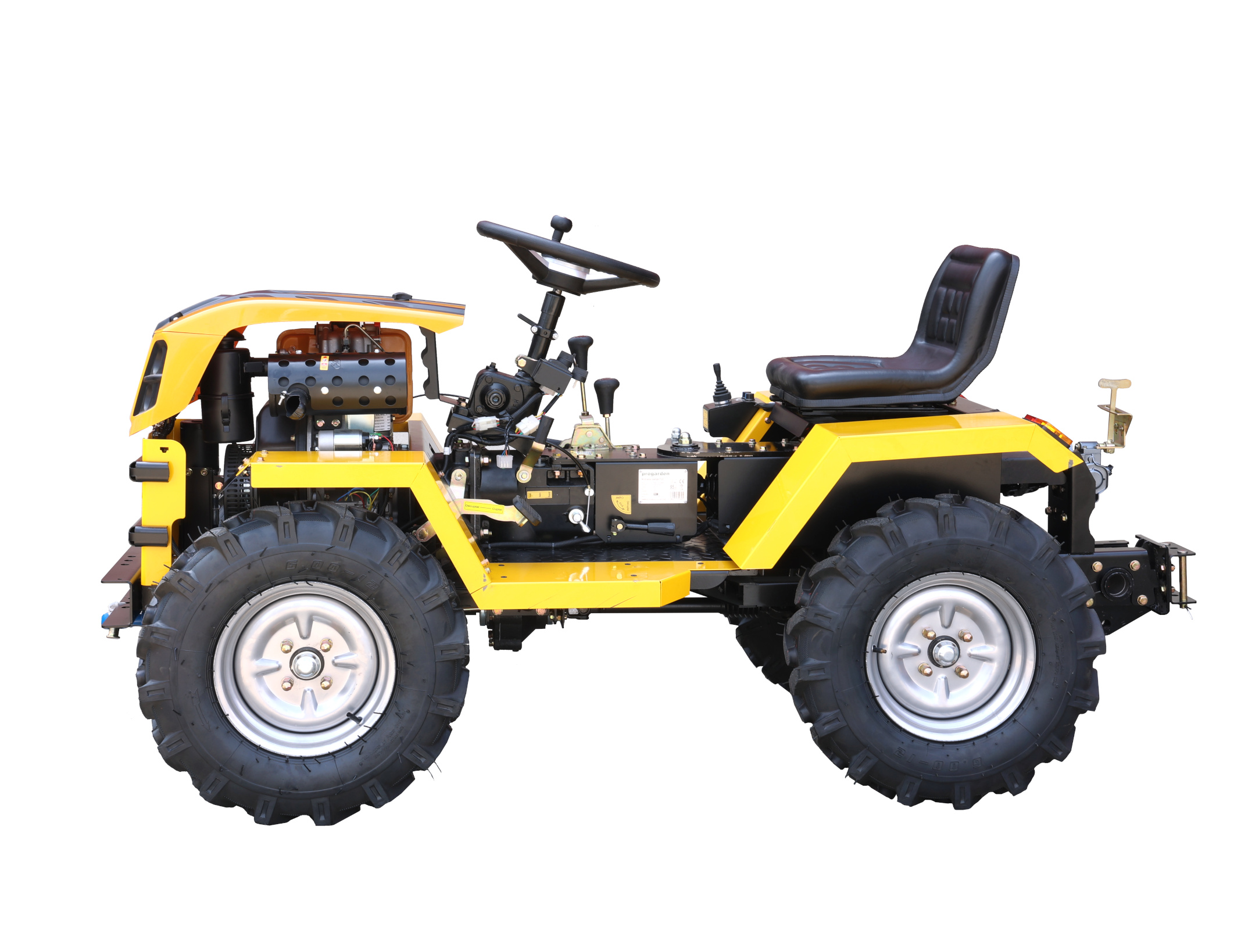 ProGARDEN Campo T12 Minitractor G2 4x4, 12CP, diesel, hidraulica fata-spate, roti 6.00-12 ProAdvanced PowerfulTools