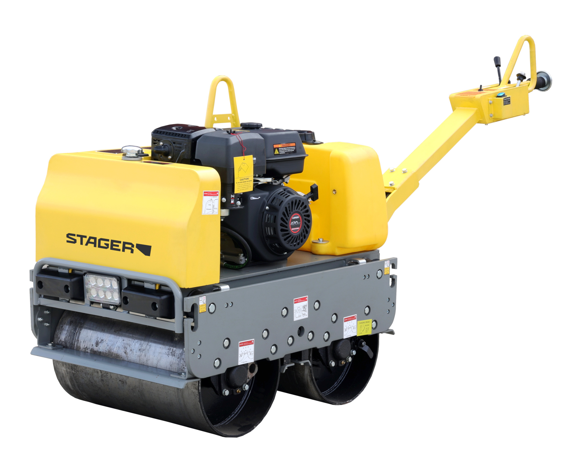 Stager CDV65-2 Cilindru dublu vibrocompactor, motor Loncin G420F ProAdvanced PowerfulTools
