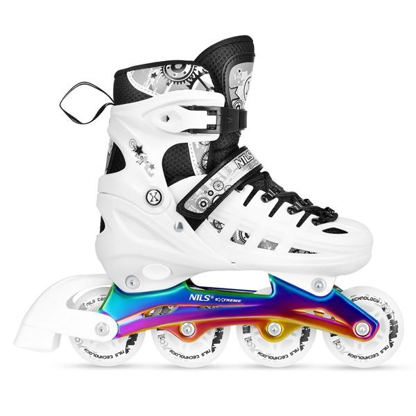 Role Reglabile 4in1 Nils Extreme LED NH10905-Alb curcubeu FitLine Training