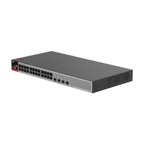 Switch 24 porturi RJ45 1G PoE+, 4 x SFP 2.5G, L2+ Cloud Management, 1U - Ruijie RG-S2915-24GT4MS-P-L SafetyGuard Surveillance