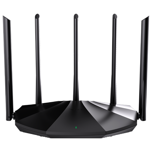 Router Wi-Fi 6, DualBand 2.4Ghz/5GHz, 300+1201Mbps, 5x6dBi, 4 porturi Gigabit - Tenda TX2-PRO SafetyGuard Surveillance