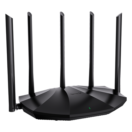 Router Wi-Fi 6, DualBand 2.4Ghz/5GHz, 300+1201Mbps, 5x6dBi, 4 porturi Gigabit - Tenda TX2-PRO SafetyGuard Surveillance