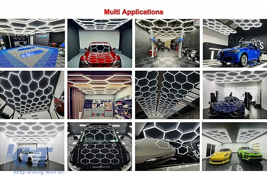 Sistem de Iluminare Plafon Hexagon / HoneyComb 4.03 x 1.18 m Performance AutoTuning