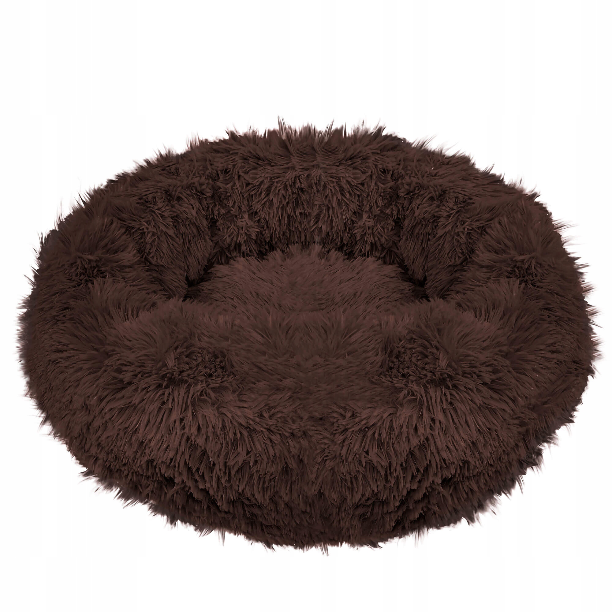 Pat Sersimo pentru caini si pisici, cu husa detasabila, maro, diametru 40cm Household NewTrend