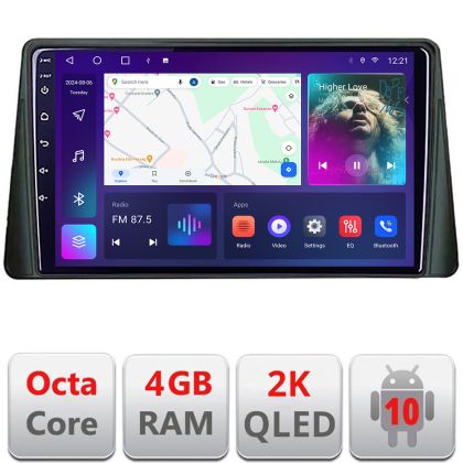 Navigatie Ford Focus 4 Kuga 2018-2023 Android Octa Core Ecran 2K QLED GPS 4G 4+32GB 360 kit-focus4+EDT-E410-2K CarStore Technology