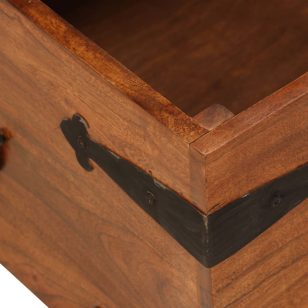 Masă de cafea lemn masiv acaciacu finisaj tip miere 110x55x35cm GartenMobel Dekor