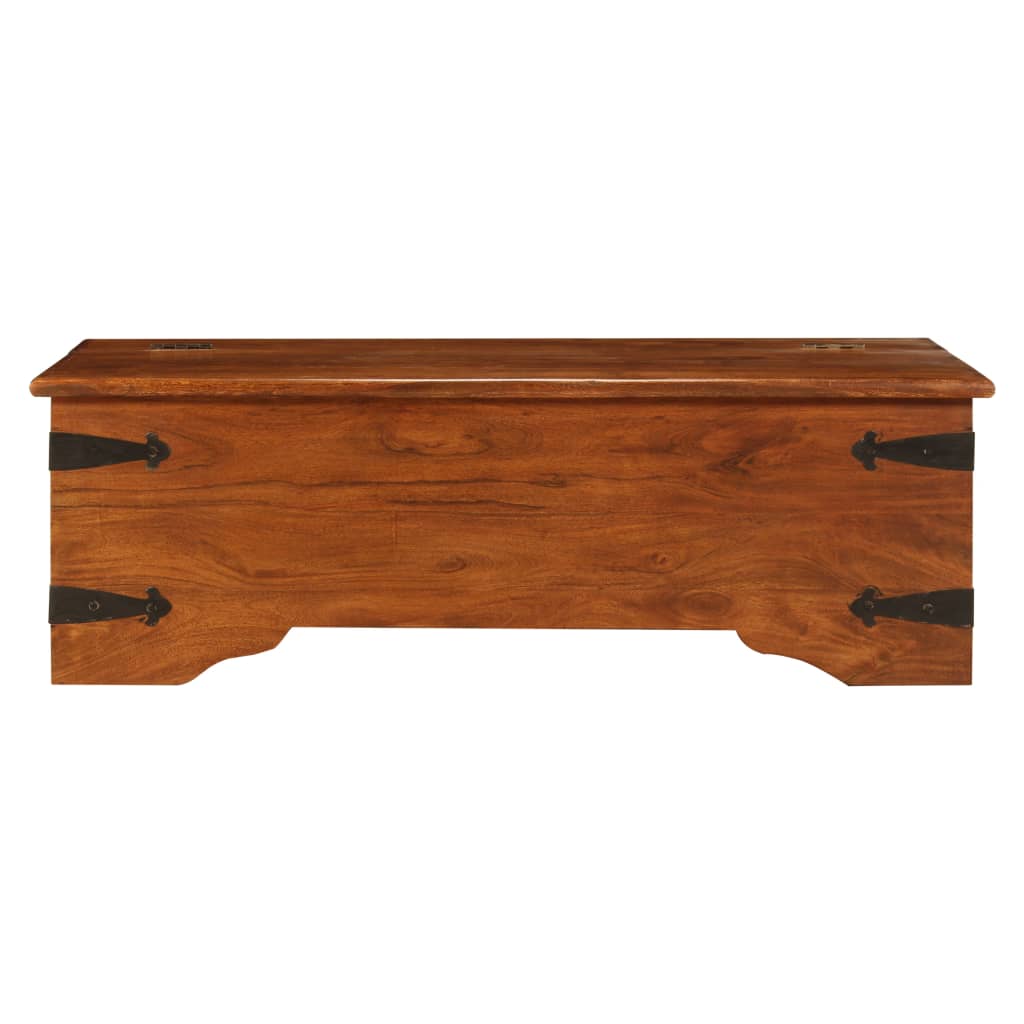 Masă de cafea lemn masiv acaciacu finisaj tip miere 110x55x35cm GartenMobel Dekor