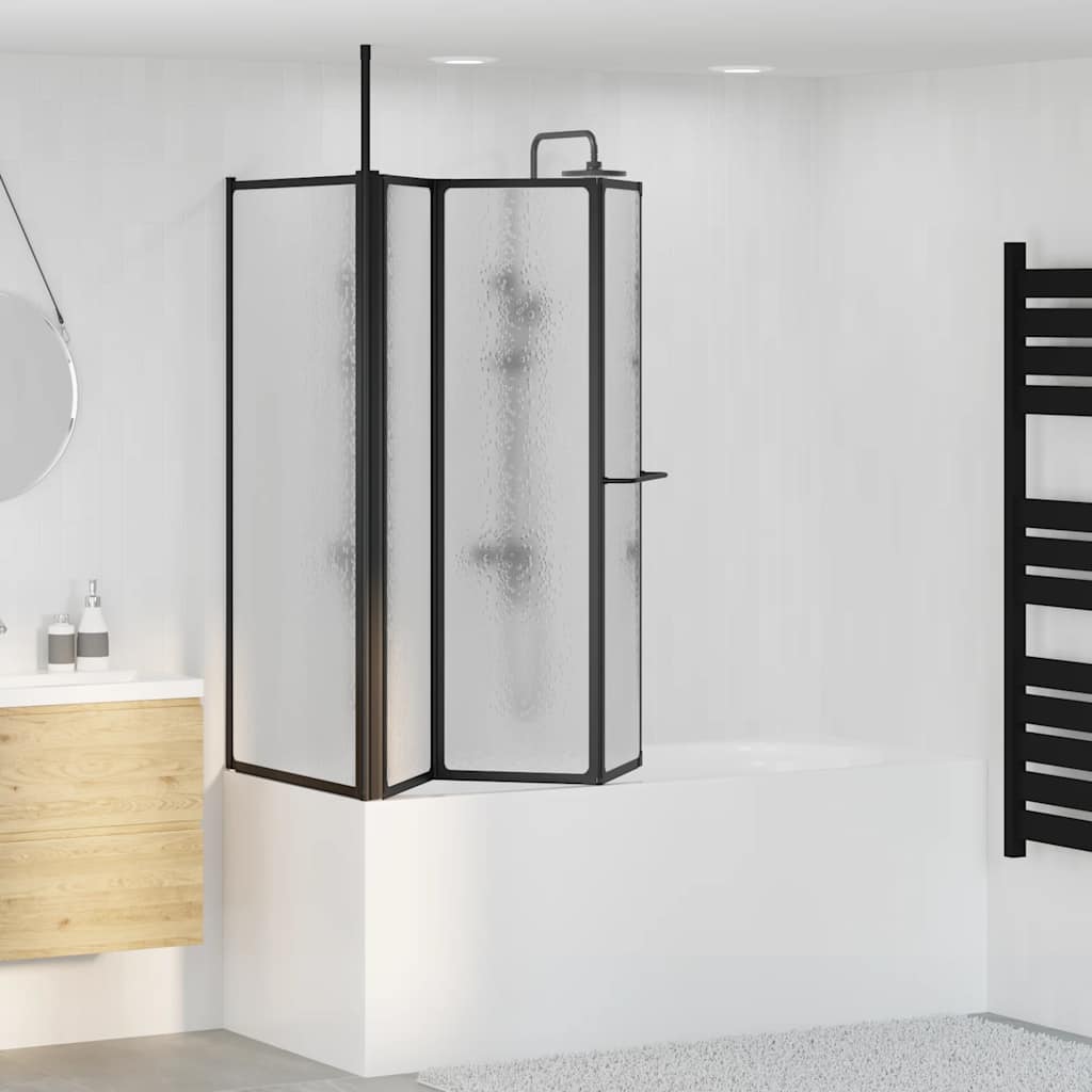 Paravan cadă duș în formă de L 70x120x137 cm 4 panouri pliabil  GartenMobel Dekor