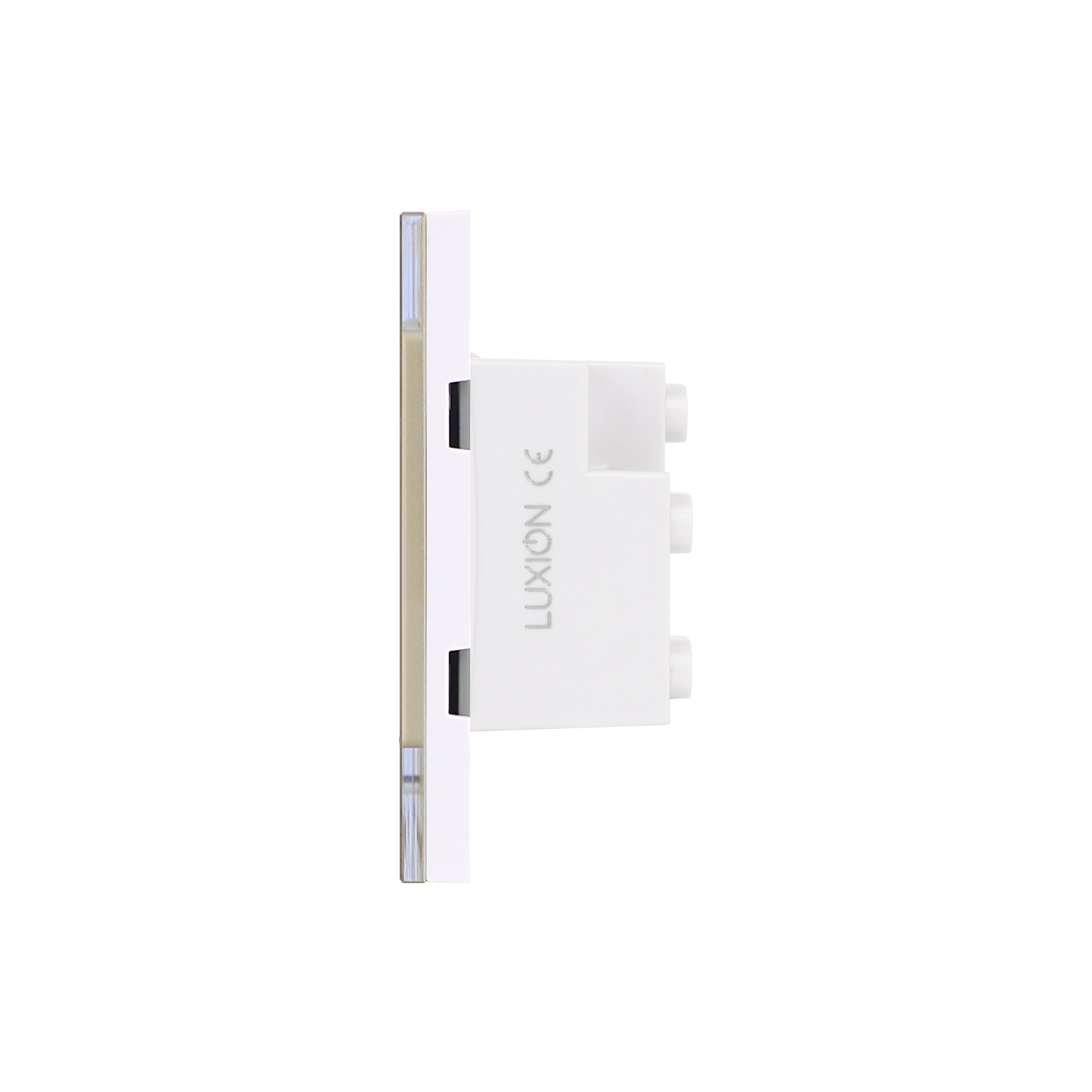 Priza Tripla cu Rama din Sticla LUXION, Standard Italian, 3M SmartElectro IntelligentHouse