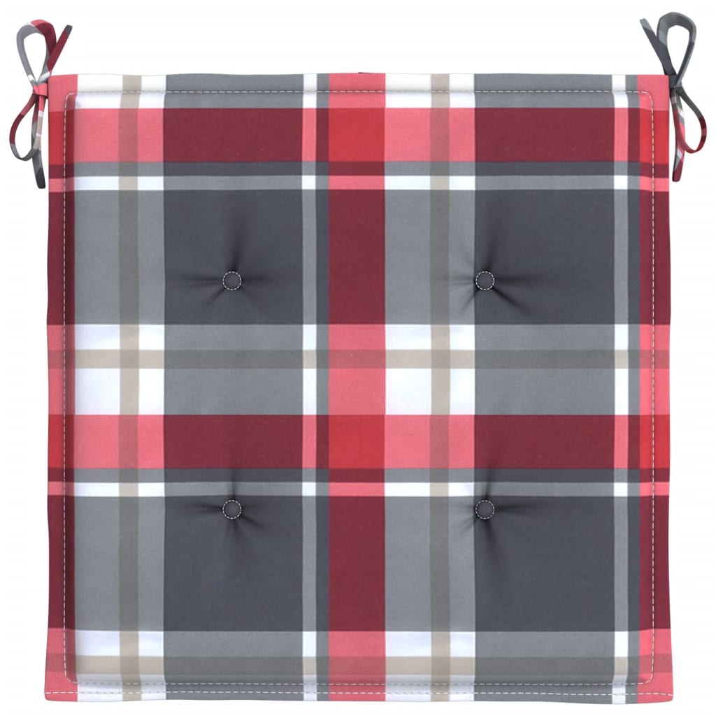 Perne de scaun model carouri, 6 buc., 40x40x3 cm, textil Oxford GartenMobel Dekor