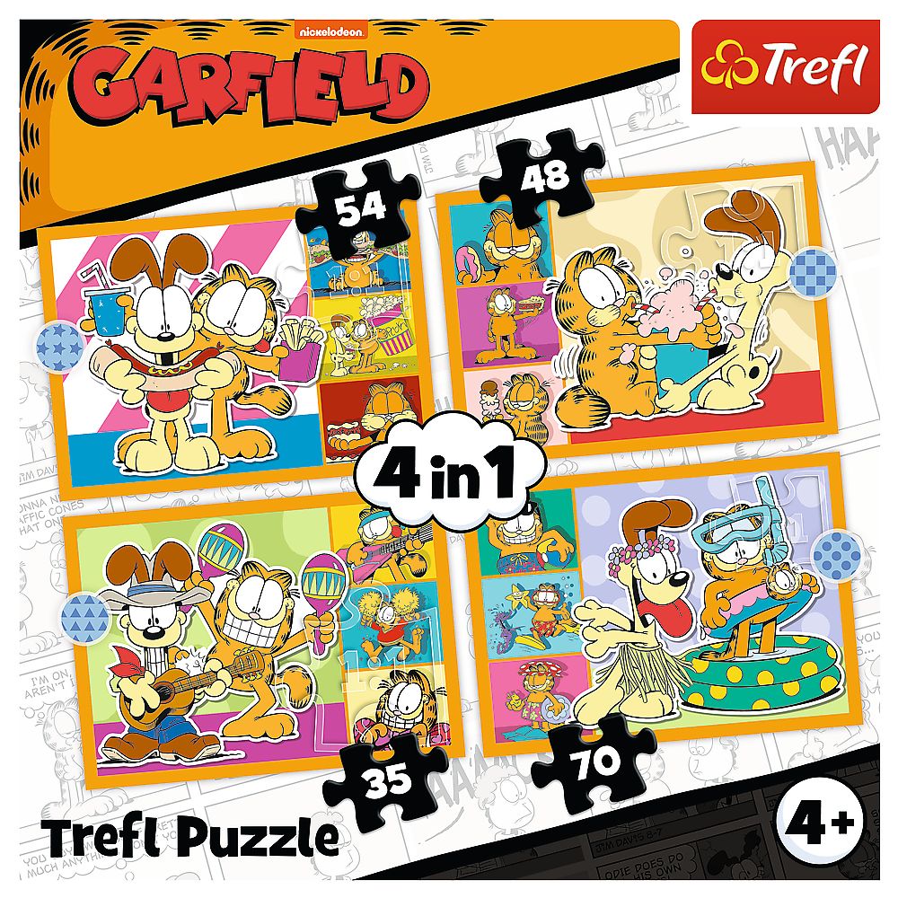 PUZZLE 4IN1 LUI GARFIELD II PLACE LASAGNA SuperHeroes ToysZone