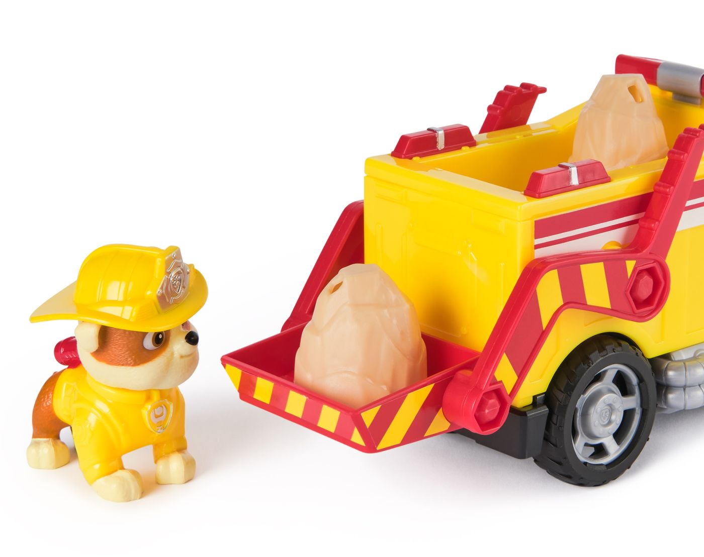PATRULA CATELUSILOR VEHICUL DE SALVARE MASINA DE POMPIERI SI FIGURINA RUBBLE SuperHeroes ToysZone