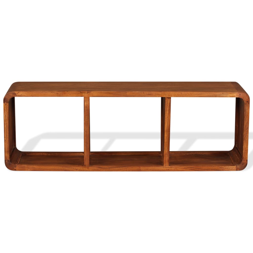 Comodă TV, lemn masiv cu finisaj tip miere, 120 x 30 x 40 cm GartenMobel Dekor